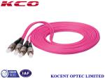 FC / UPC - FC / UPC Fiber Optic Patch Cables 50 / 125 Violet For Fast Ethernet