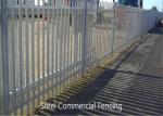 2.4m Height x 2.75m Width Palisade Fencing Panels Powder Coated Black HOt dipped