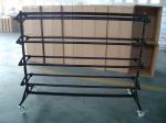 Heavy Duty Vinyl Roll Floor Storage Rack , Metal Iron Tube Vinyl Roll Holder