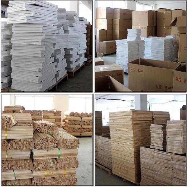 Custom Size 380g Thickness White Color Stretched Canvas with Pine Wood Frame for Oil Acrylic Painting