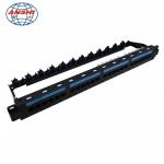 1u Cat6 24 Port Utp Patch Panel With Rear Cable Management