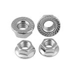 Hex Flange Nut 304 / 316 / 201 Stainless Steel DIN6923 M4 - M16 Grade 8.8