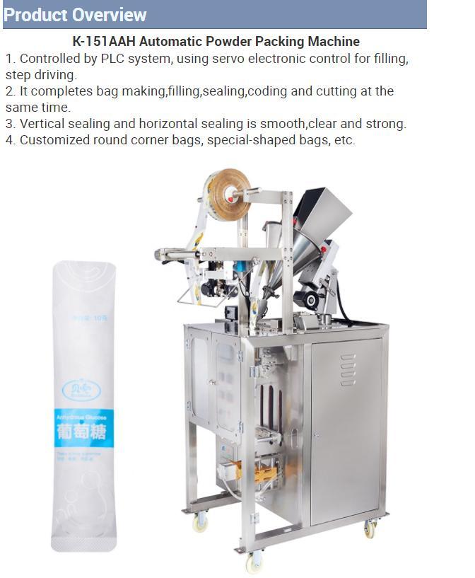 Automatic SS304 Pouch Wheat Flour Chilli Spices Maize Corn Powder Packaging Machine