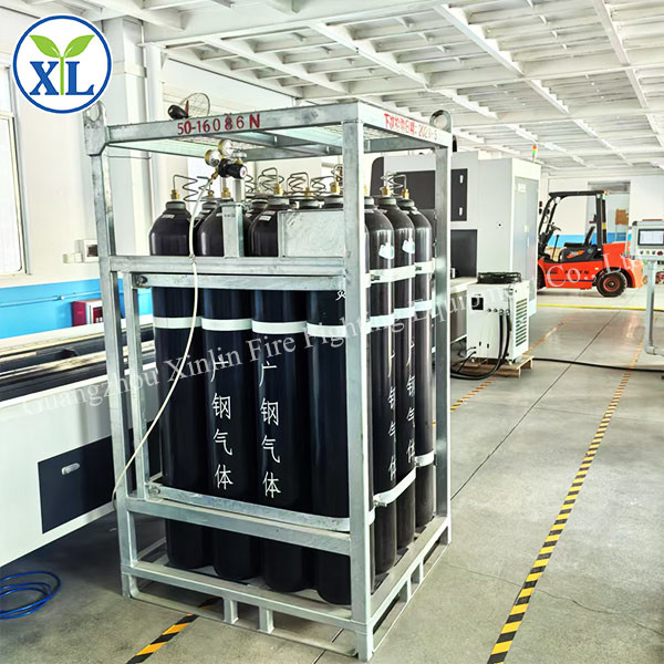 90L 4.2Mpa/5.6Mpa Red Cylinder FM200 Clean Agent Fire Suppression Systems