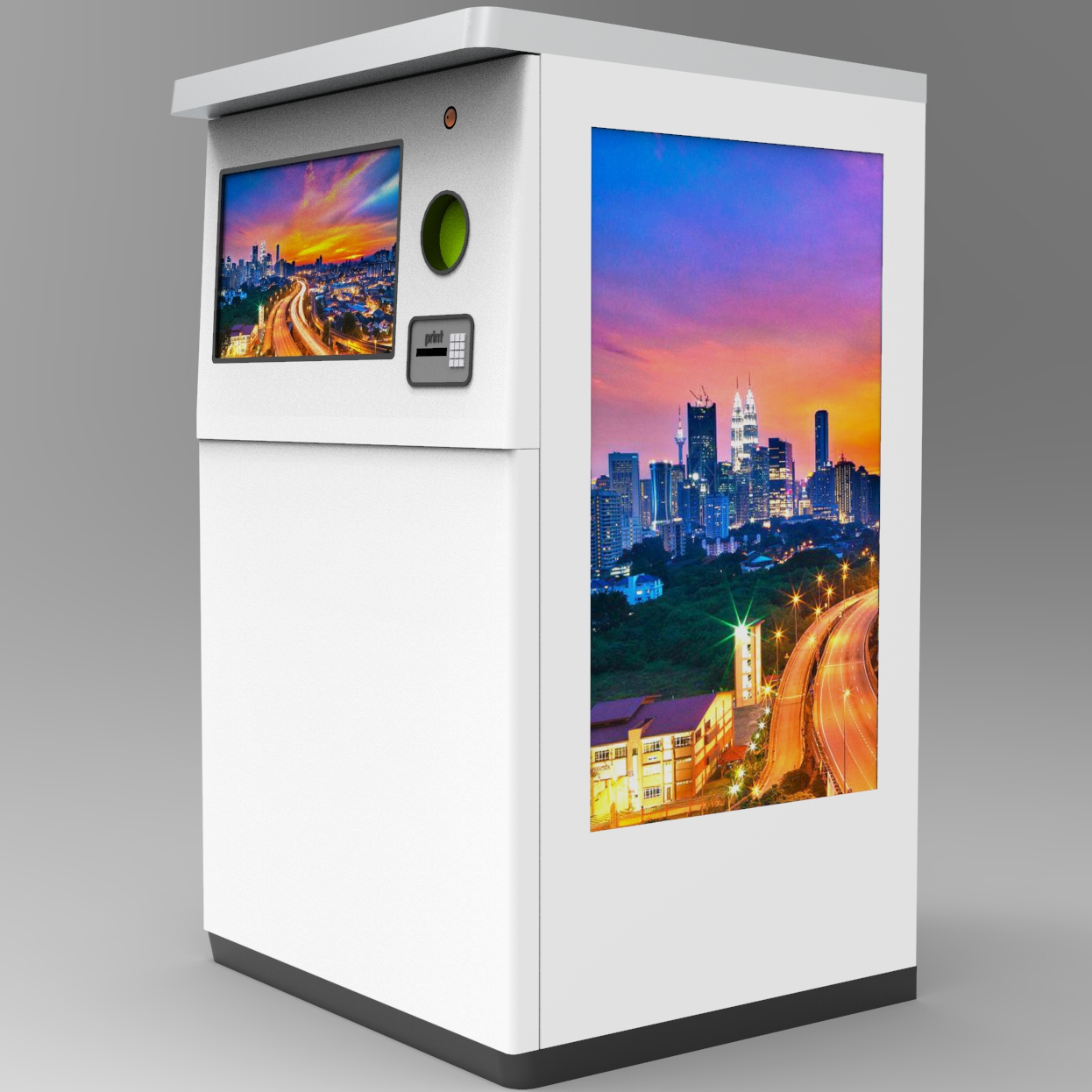 Commercial Supermarket RVM Reverse Vending Machine Indoor Circle RVM 712