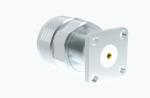 Nickel Plated N Male Flange Mounted RF Coaxial Connector With Microstrip