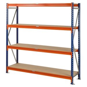 Warehouse Storage Longspan Racking / Iron Shelf Rack Medium Duty