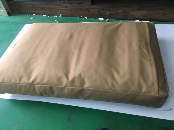 Durable Waterproof Chew Resistant Dog Bed Large Outdoor 600D Oxford Fabric Tan
