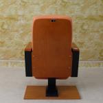 Multipurpose Red Theater Folding Cinema Seats Anti Rusting Medium Hardness