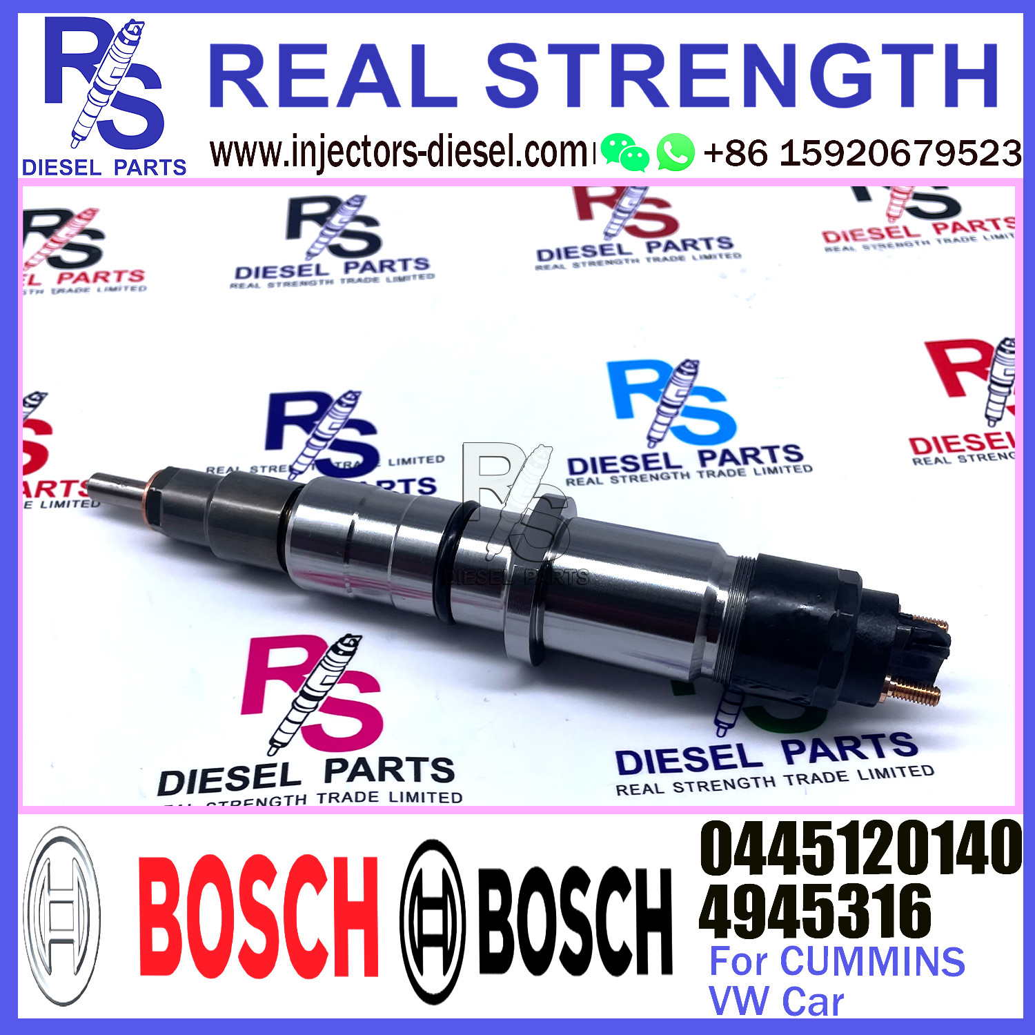 Diesel Fuel Injector 4945316 0445120140 For VW CUMMINS Constellation/Volksbus