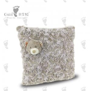 China Warm Lovely Plush Pillow Cushion Animal Loveable Soft Teddy Bear Cushion on sale