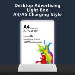 USB LED Advertising Display Custom Stand-up Desktop A4 Poster Menu Holder Light