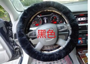 Wholesale Black Genuine Sheepskin Steering Wheel Cover With Australia Pure Wool from china suppliers