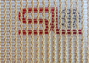 Wholesale Bronze 1.5mm 4m Laminated Glass Wire Mesh PVD Metal Woven Copper Mesh Fabric from china suppliers