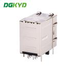 DGKYD21B083DC2A4D 2X1 Dual Port RJ45 Connector 100Mbps Integrated Filter,