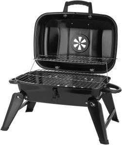 Wholesale Black Steel Folding Portable Charcoal Fire Pit Barbeque Camping from china suppliers