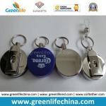 Metal Round ID Badge Reel with Belt Clip&Key Ring