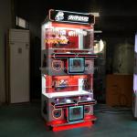 4 Players Crane Arcade Game Gift Mini Claw Machine Coin Operated for 3-4 Inches