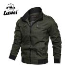 Custom Printed Winter Padded Sportswear Utility Bomber Leather Jacket Men with