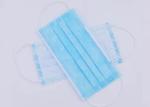 Eco - Friendly Earloop Surgical Disposable Mask Size 17.5 * 9.5cm PP Material