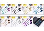 Five Piece Kitchen Household Items Western Stainless Steel Fork And Spoon Set