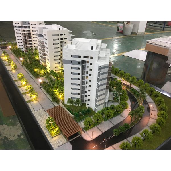 Mini Acrylic Architecture Model American Apartment Style Laser Cut Technic