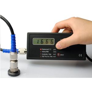 Portable Vibration Meter, Handheld Vibration Tester, velocity, displacement and