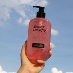 Exfoliating Natural Shower Gel with Shea Butter Salicylic Acid Body Natural