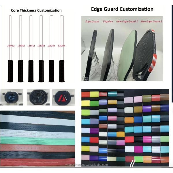 Custom Thermoforming Pickleball Paddle 16mm Thickness with USAPA Standard Certificate