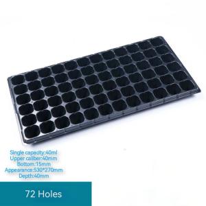 Wholesale 72 Cells 120G Thickness Nursery Plug Trays Black Plastic Pvc for Agriculture from china suppliers