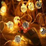 Solar Outdoor Waterproof Moroccan String Lights For Terrace Garden Party Festive