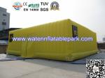 Yellow Festival Giant Inflatable Cube Tent , Inflatable Large Storage Tent