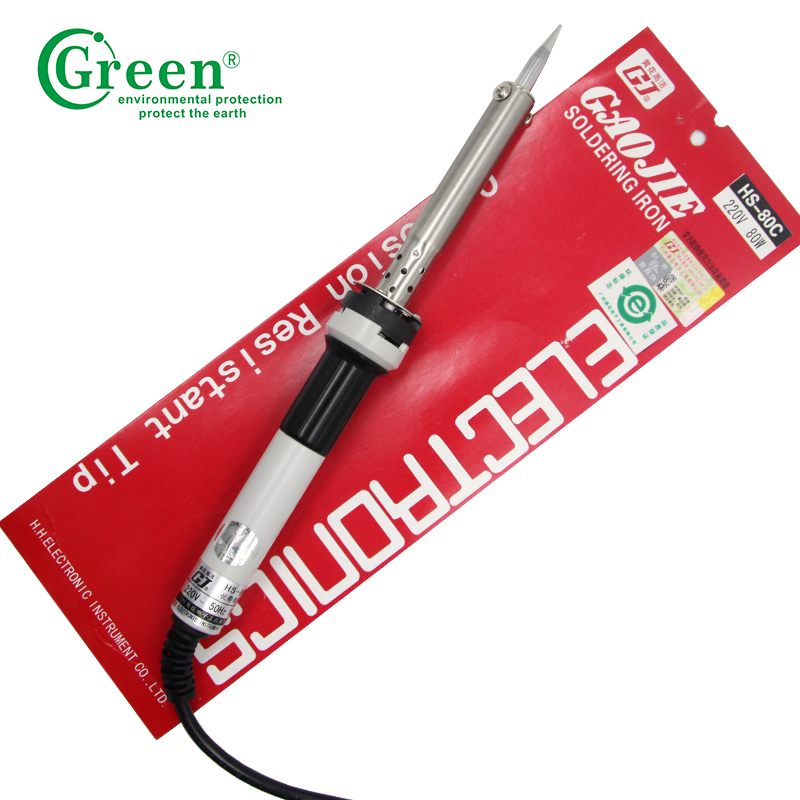 110V / 220V 80W High Temperature Soldering Iron 50-600℃ White / Black Lead Free
