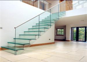 Wholesale Closed Riser Straight Floating Steps Staircase / Floating Spiral Staircase from china suppliers
