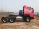 6x4 10 Wheeler Tractor Trailer Truck With German ZF Steering 400L Oil Tank