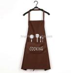 Unisex Durable Cotton Denim Apron With Customized Logo cooking Multi-functional