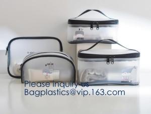 Wholesale Storage Bag Portable Mesh Cosmetic Bag with Zipper,Unisex Travel Wash Bag Travel Cosmetic Storage Bag 2 pcs, bagease pac from china suppliers