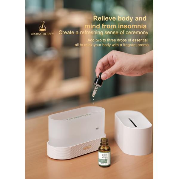 HOMEFISH ABS PP Flame Essential Oil Diffuser Humidifier 15-20ml/H
