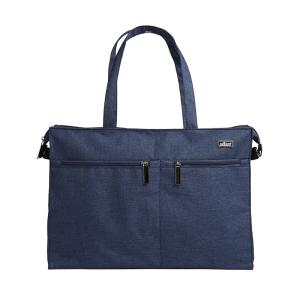 Wholesale Blue Messenger Padded Laptop Bag , Briefcase Computer Bag Solid Hand Hold Belt from china suppliers