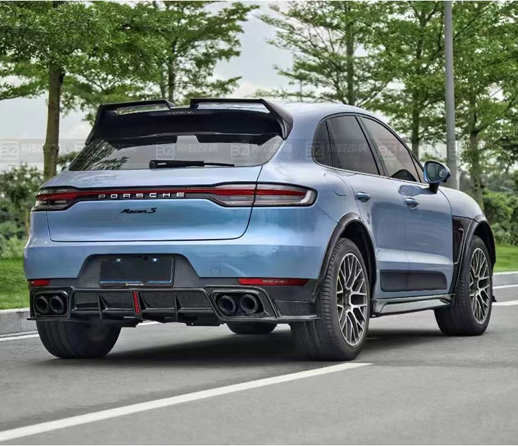 For Porsche Mancan Carbon Fiber Body Kit Mancan Upgrades the CMST-style Carbon Fiber Front Lip Diffuser Spoiler Widebody Kit