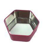 Recycled Food Tins for Cookies Customized Tin Boxes for Sale Hexagonal Metal Tin