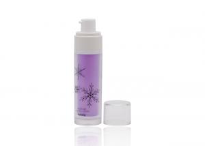 Wholesale 50ml Frosted Purple Cream Spray Bottle Half Cap With Black Silk Screen Printing from china suppliers