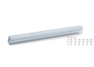 Wholesale 64/96/128mm Oem Aluminium Pull Handles Fine Craftwork High Ageing Resistance from china suppliers