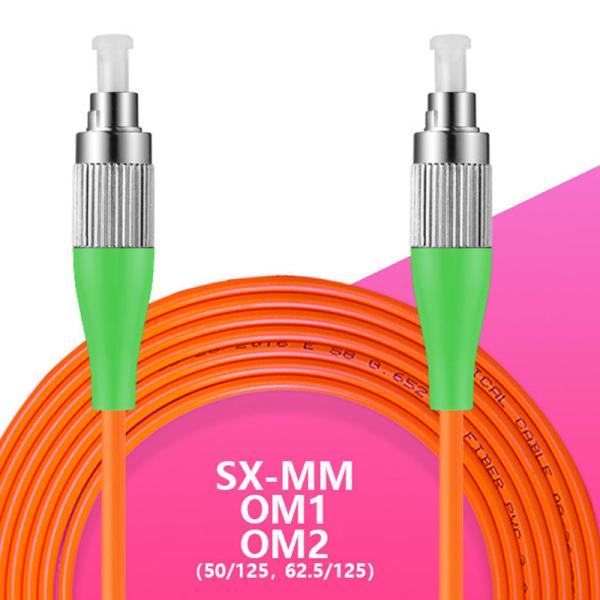Outdoor Multimode Fiber Optic Cable , FC APC FC APC OM1 OM2 Fiber Patch Cord