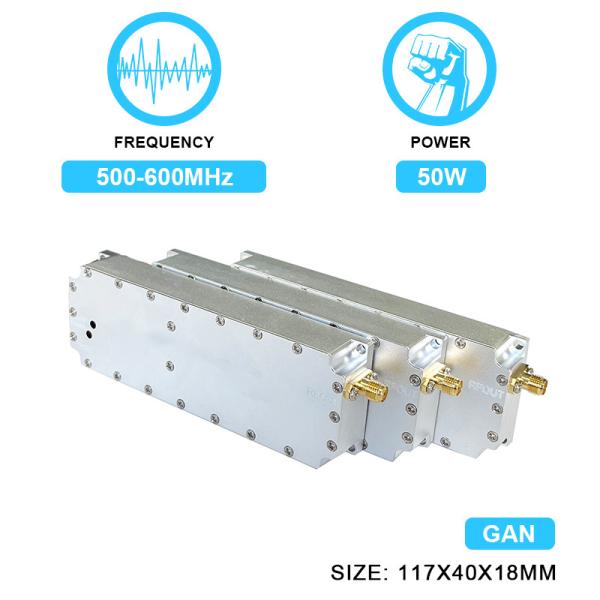50W 500-600MHz Customized RF Power Amplifier Module Jamming PA GaN Drone Fpv C-Uas Anti Drone Module with GaN and Isolation Protector