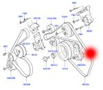 PQG500030 AJ88003 C2S11662 Automotive Belt Tensioner For JAGUAR S-TYPEII X200 4