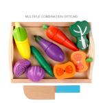 Simulation Kitchen Pretend Toy Wooden Montessori Educational For Kids