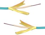 OM3 Type Indoor Fiber Optic Cable PVC / LSZH Jacket GJFPH 4-24F For Data Center