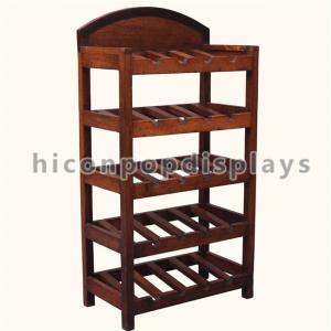 China Custom Size Retail Shop Wine Display Shelf Wooden For Advertising Whiskey on sale