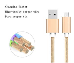 Wholesale USB Type C Cable Braided Charging Micro USB Cable High Speed Charging Cord Metal Housing For Note 8 for huawei xiaomi from china suppliers
